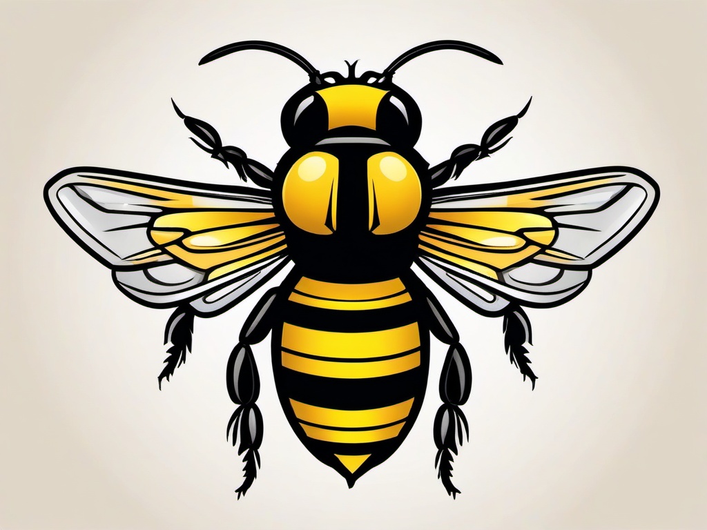 traditional bumble bee tattoo  vector tattoo design