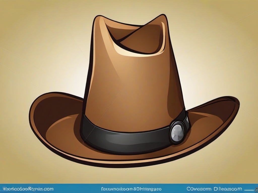 Cowboy Hat clipart - cartoon cowboy wearing a hat  