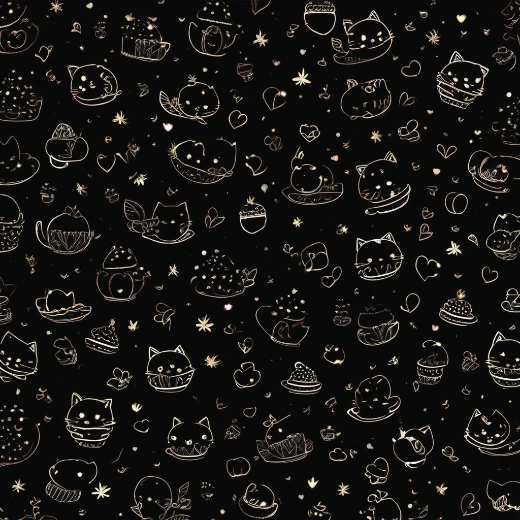 black wallpapers cute  