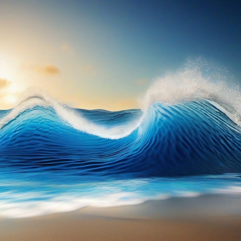 Wave Background Wallpaper - wallpaper blue waves  