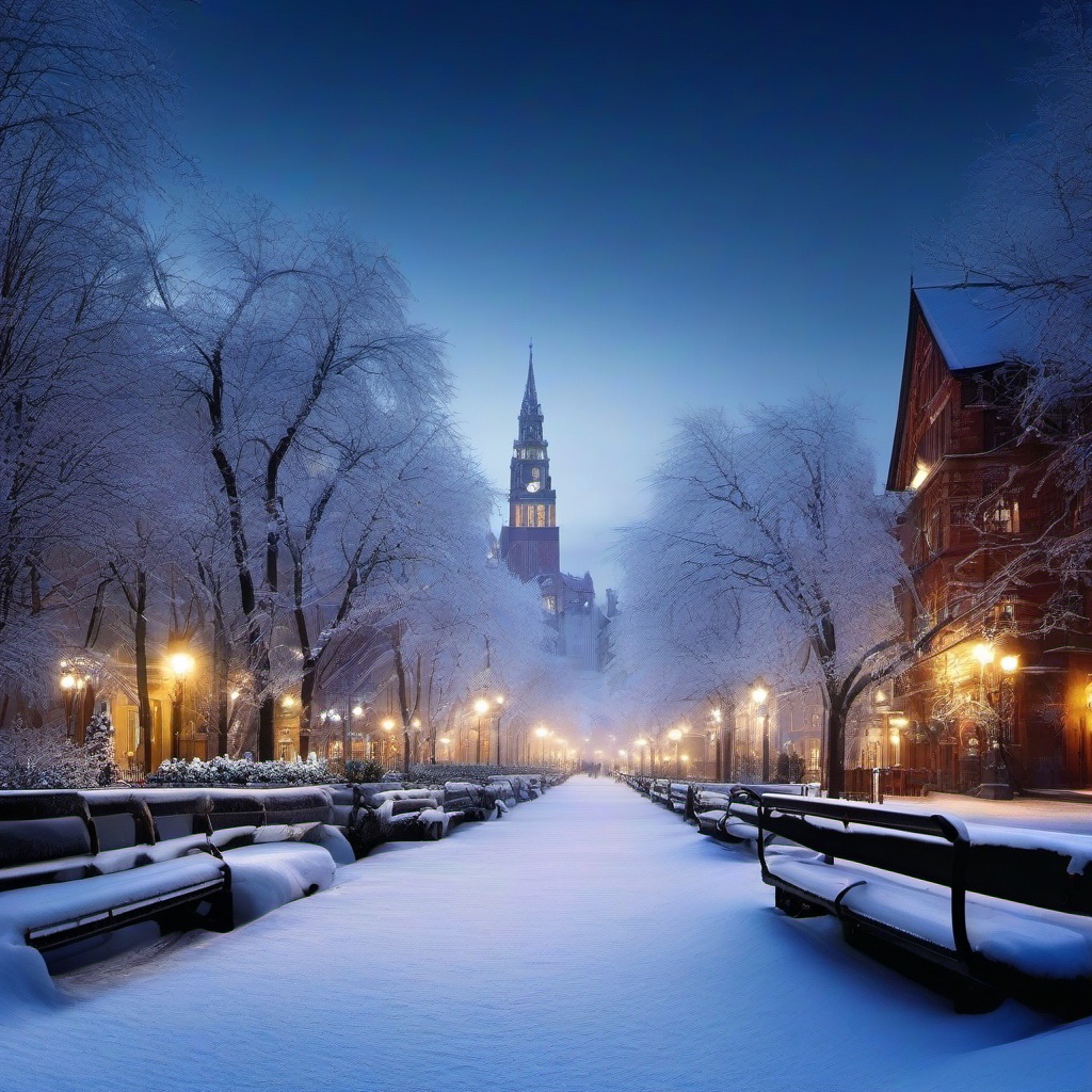 Winter background wallpaper - winter in the city wallpaper  