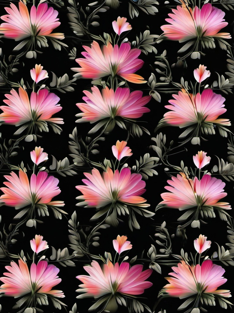 Black Screen Flower Wallpaper  ,mobile iphone background wallpaper