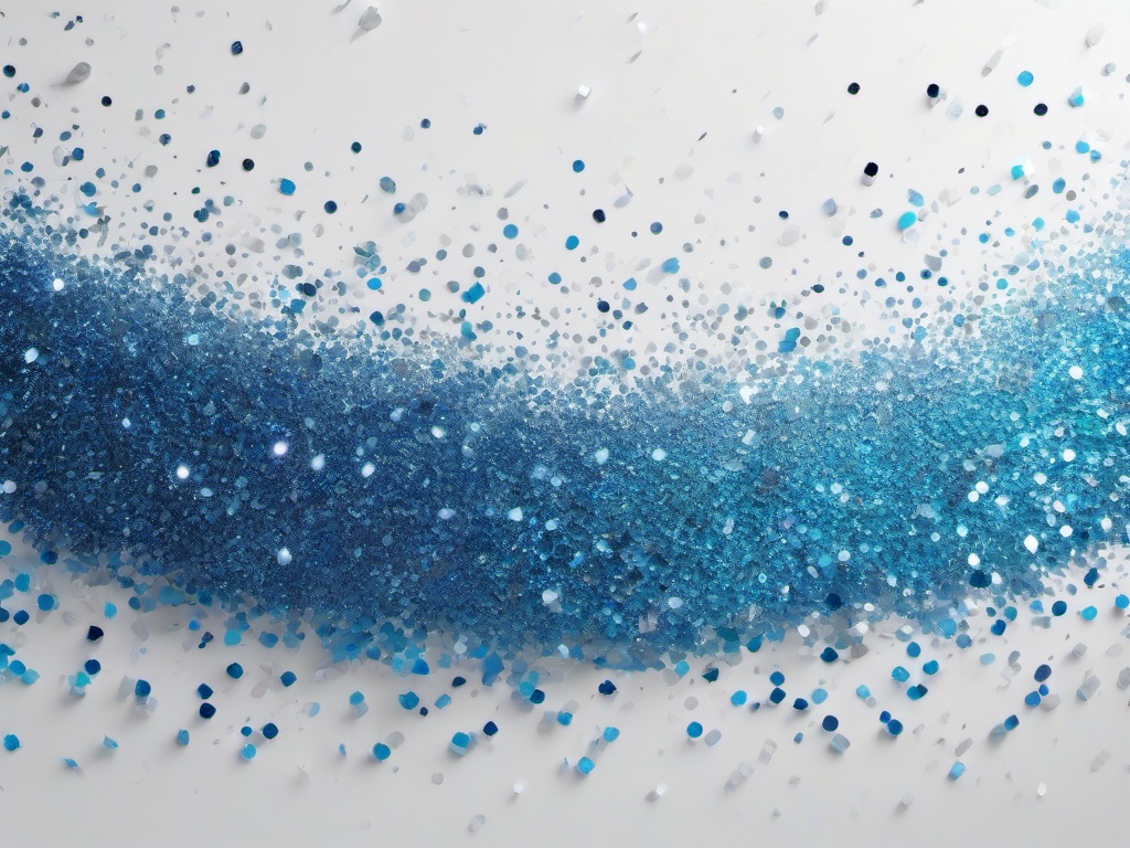 White And Blue Glitter Background  