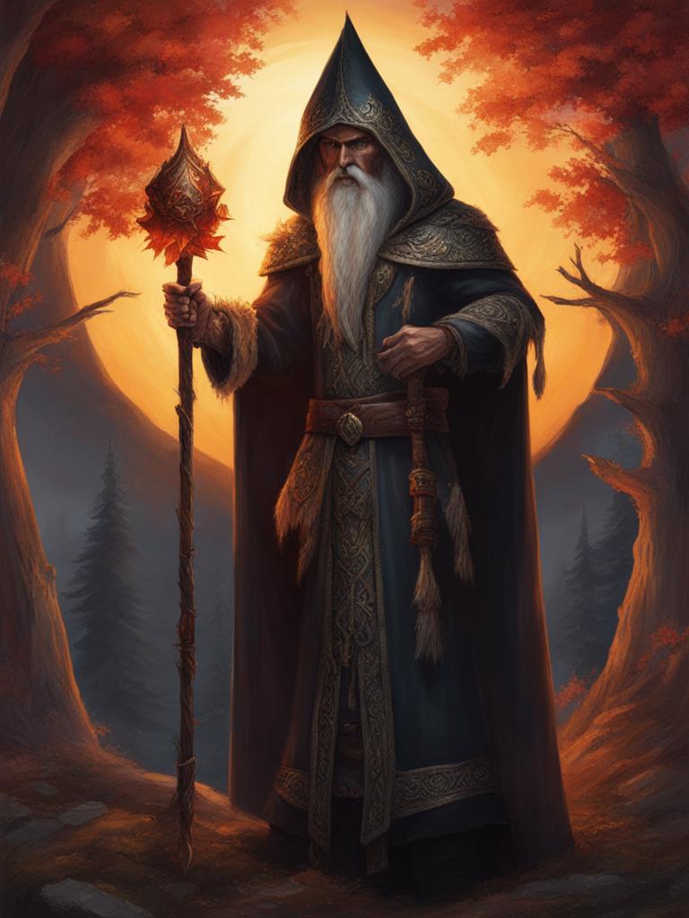 koschei the deathless - the malevolent sorcerer from russian folklore, a foe of heroes. 