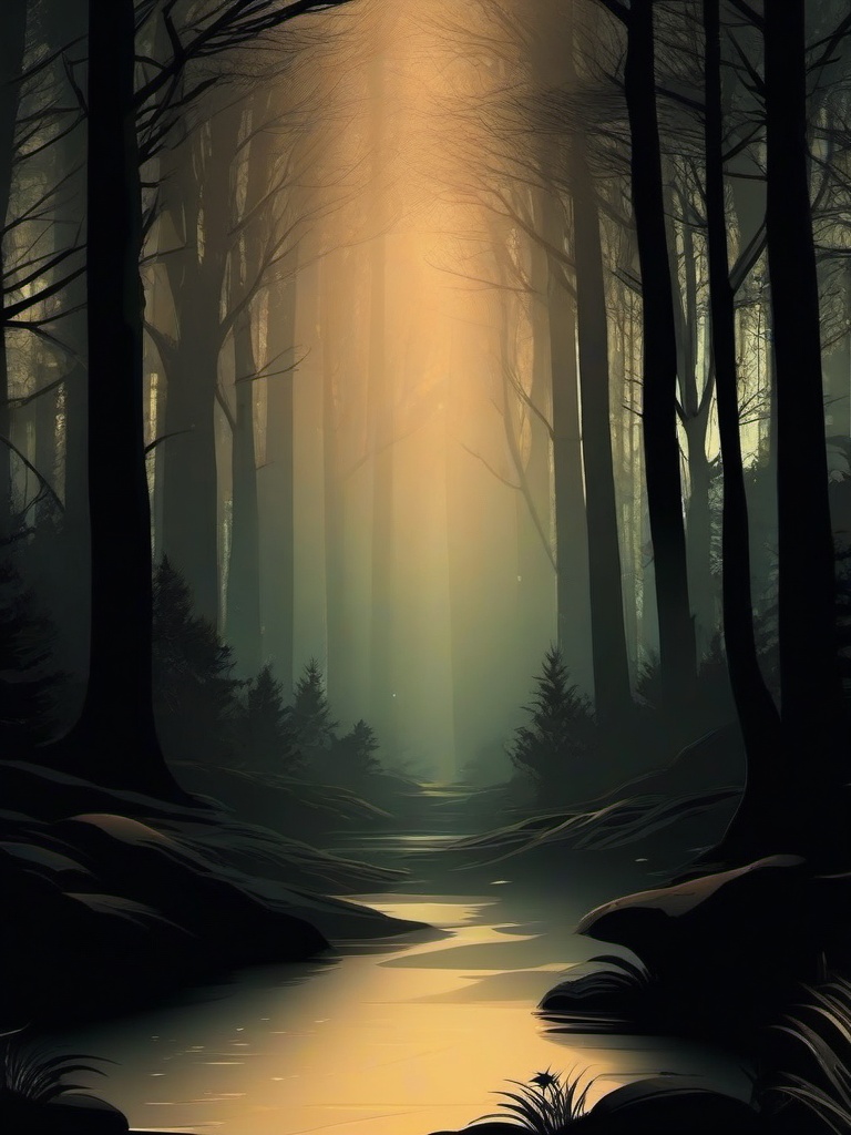 Background Dark Forest  ,mobile iphone background wallpaper