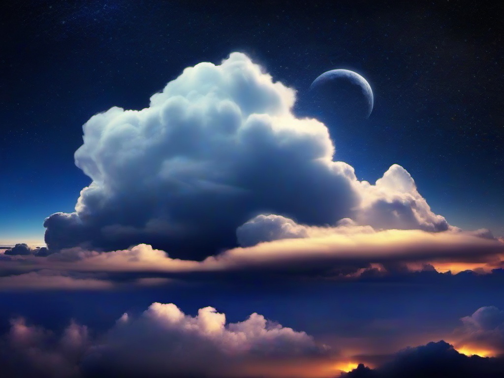 Night Cloud Wallpaper  ,desktop background wallpaper