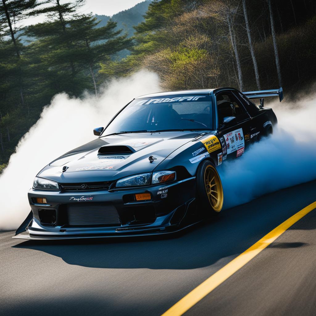 ryosuke takahashi perfects the art of drift racing on treacherous mountain roads. 