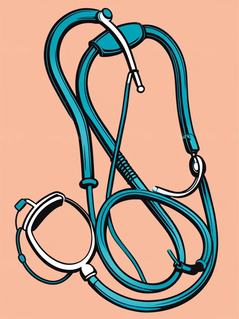 stethoscope clipart - a medical stethoscope for diagnosing health 