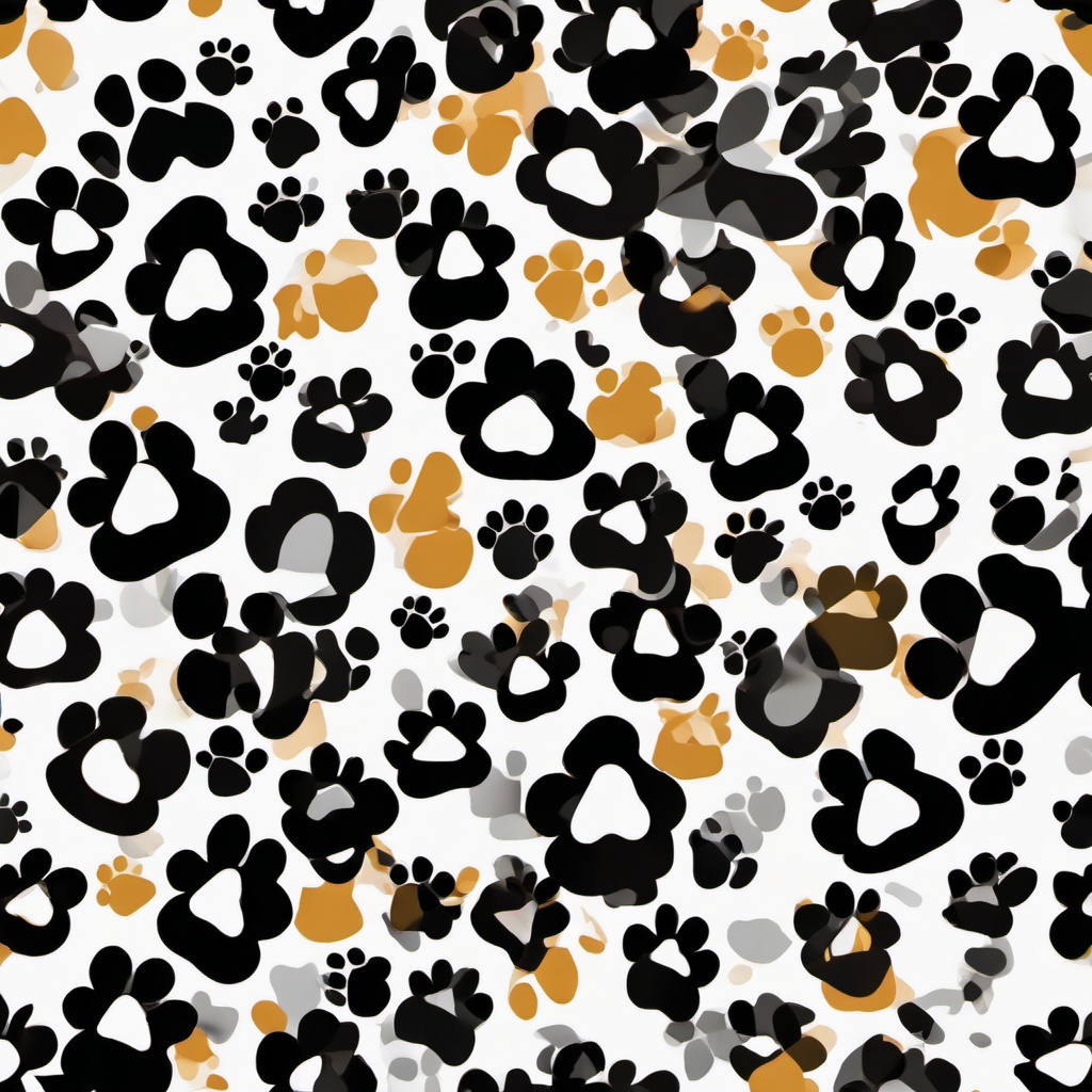 Paw Print clipart - paw print in a playful font  