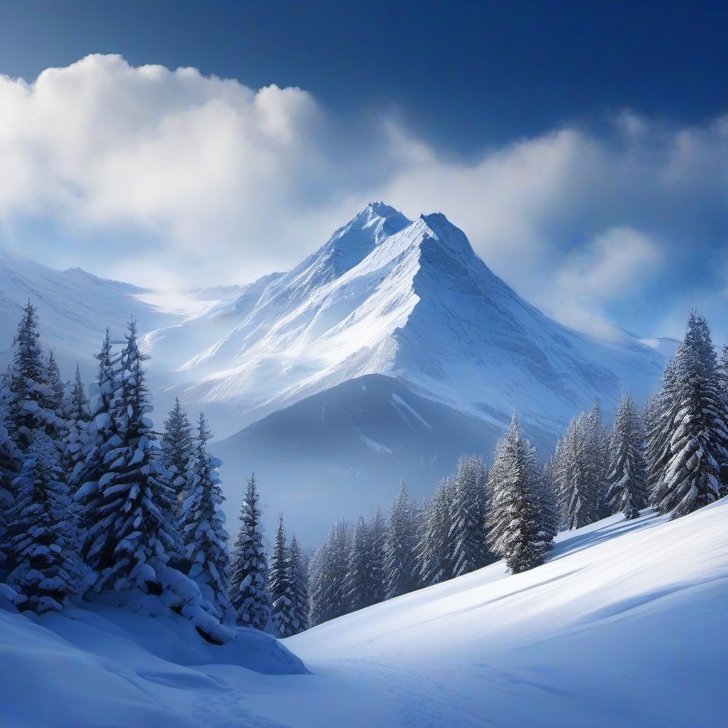 Snow Background Wallpaper - winter mountain iphone background  