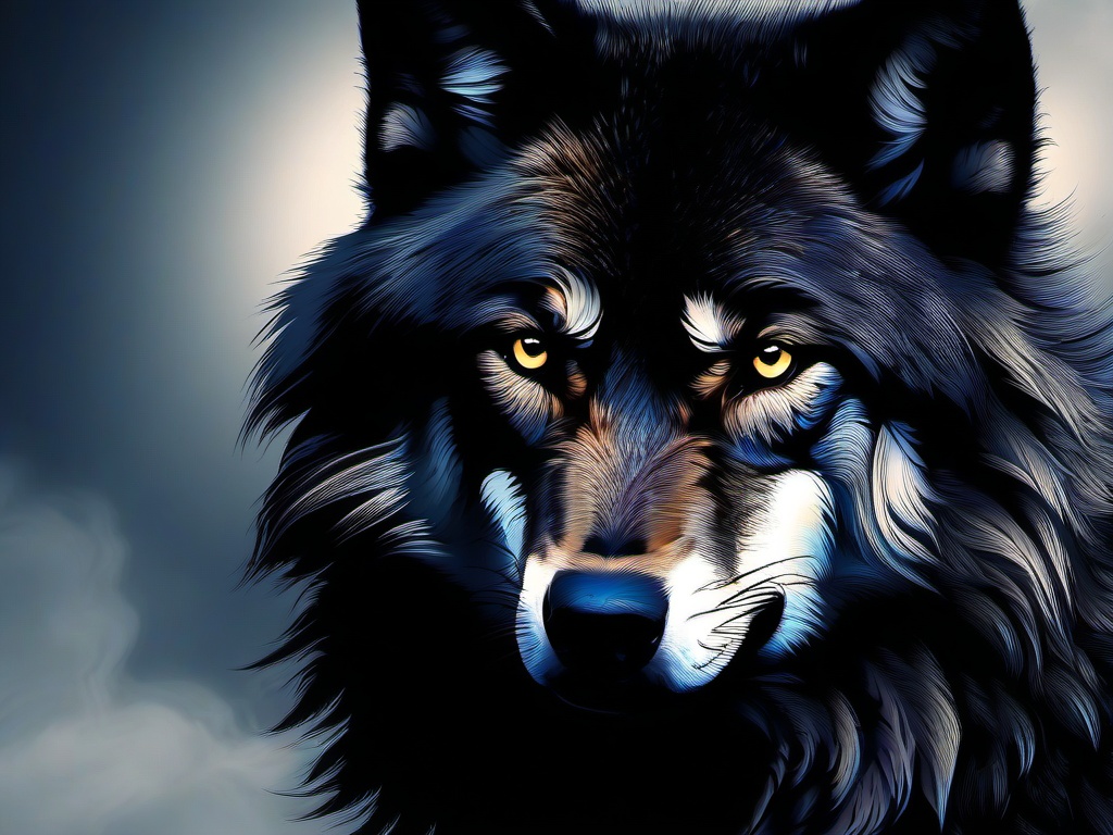 Dark Wolf Wallpaper  ,desktop background wallpaper