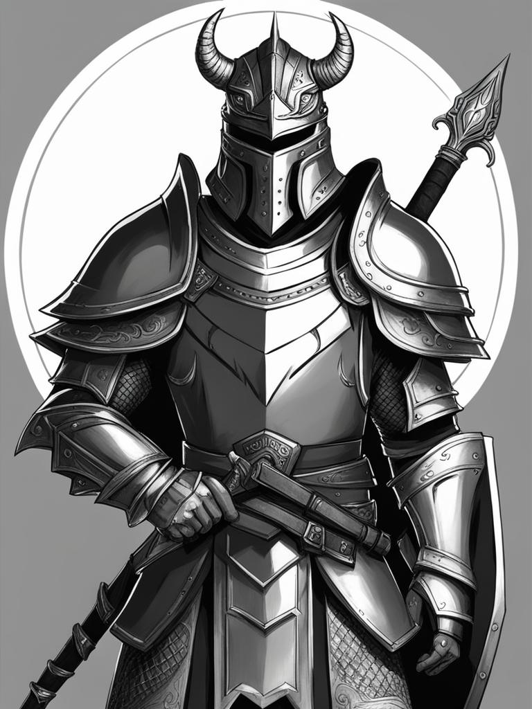 dragonborn paladin of the platinum order - sketch a noble dragonborn paladin of the platinum order, sworn to protect the realm from evil. 