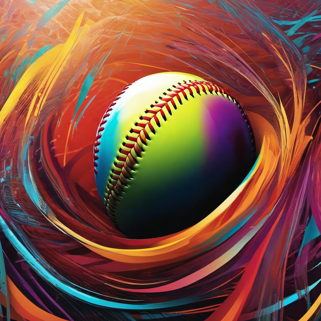 Softball Wallpaper - Energetic Softball Game  intricate patterns, splash art, wallpaper art