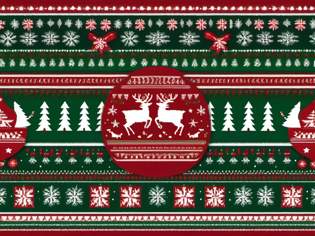 Ugly Christmas Sweater Background  