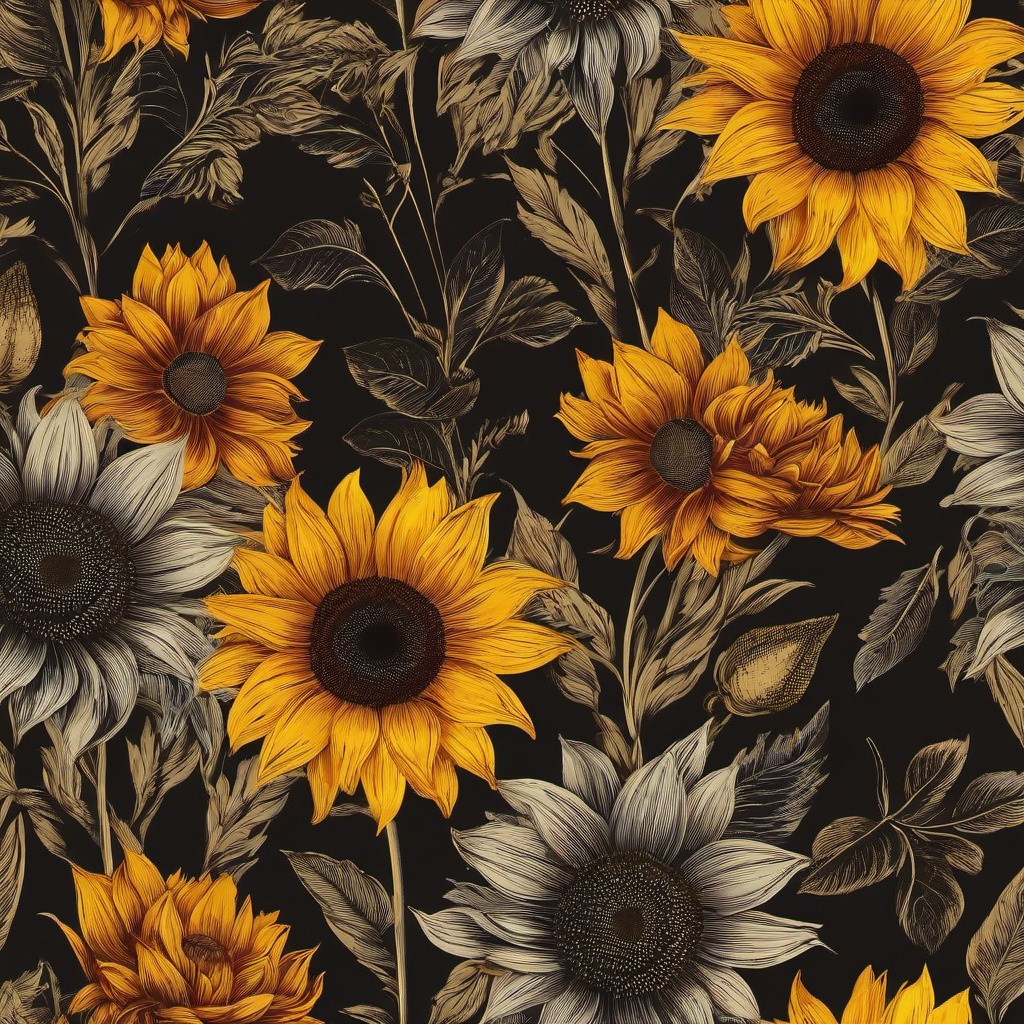 Fall Background Wallpaper - fall sunflower background  