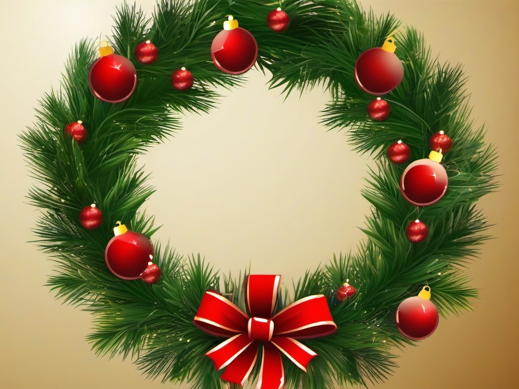 Christmas Wreath clipart - festive wreath on a door  clipart