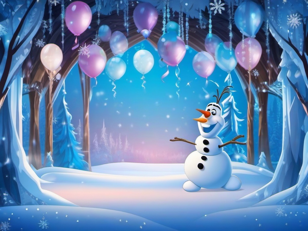 Birthday Background Wallpaper - frozen theme backdrop  