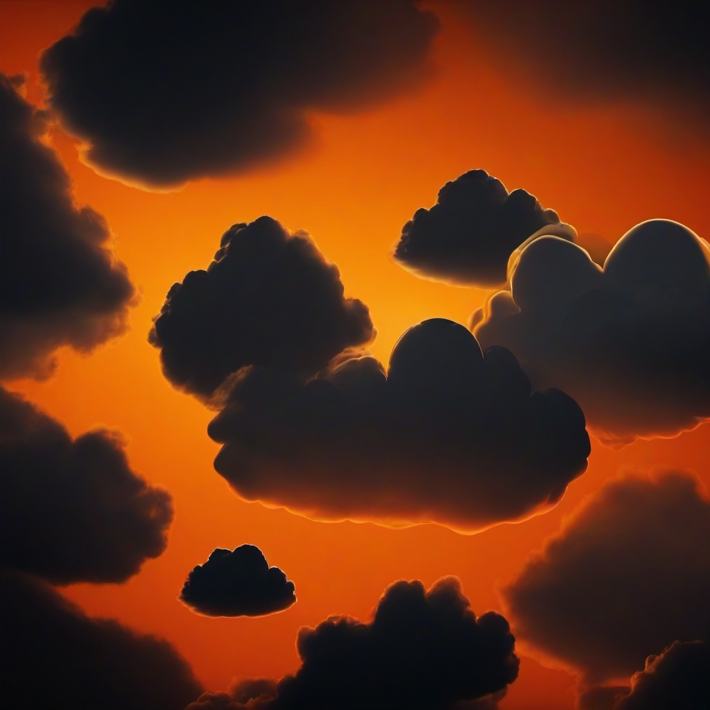 Orange Background Wallpaper - orange cloud background  