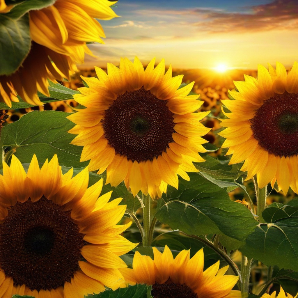 Sunflower Background Wallpaper - sunflower sunset wallpaper  