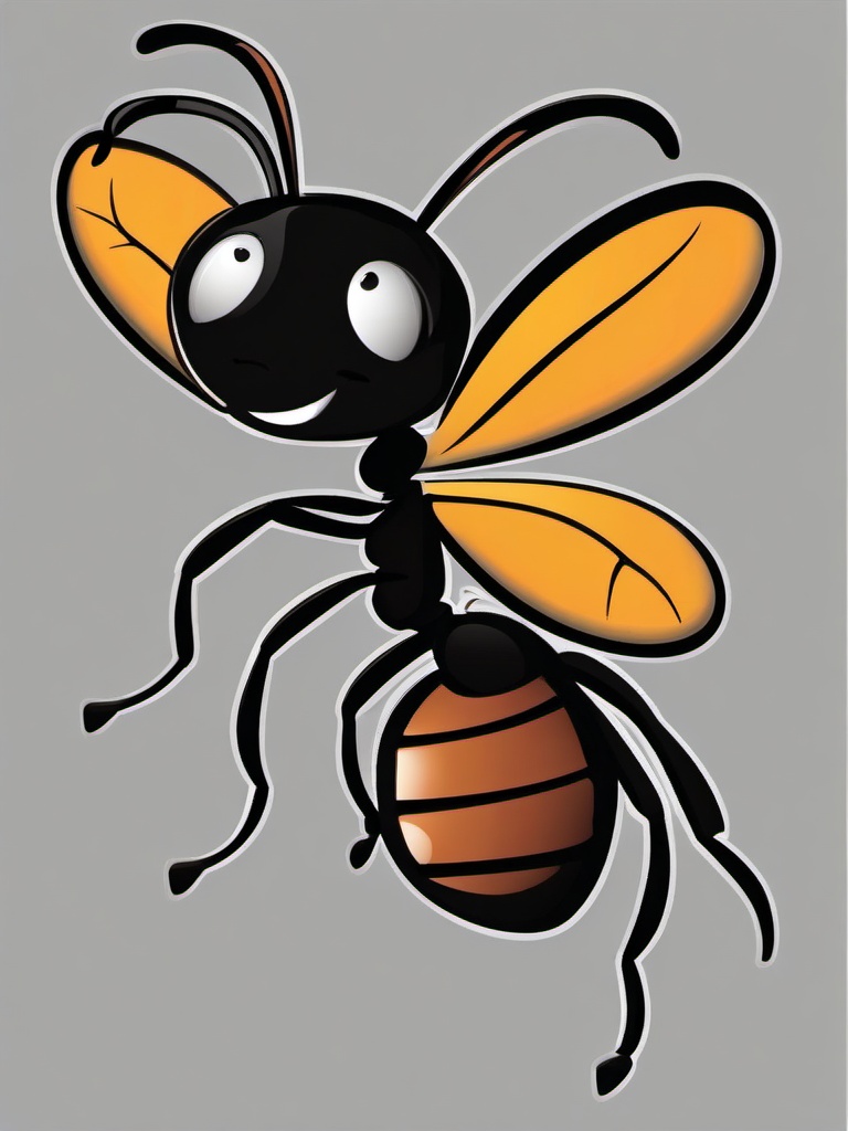 Ant clipart - ant with a smile  clipart