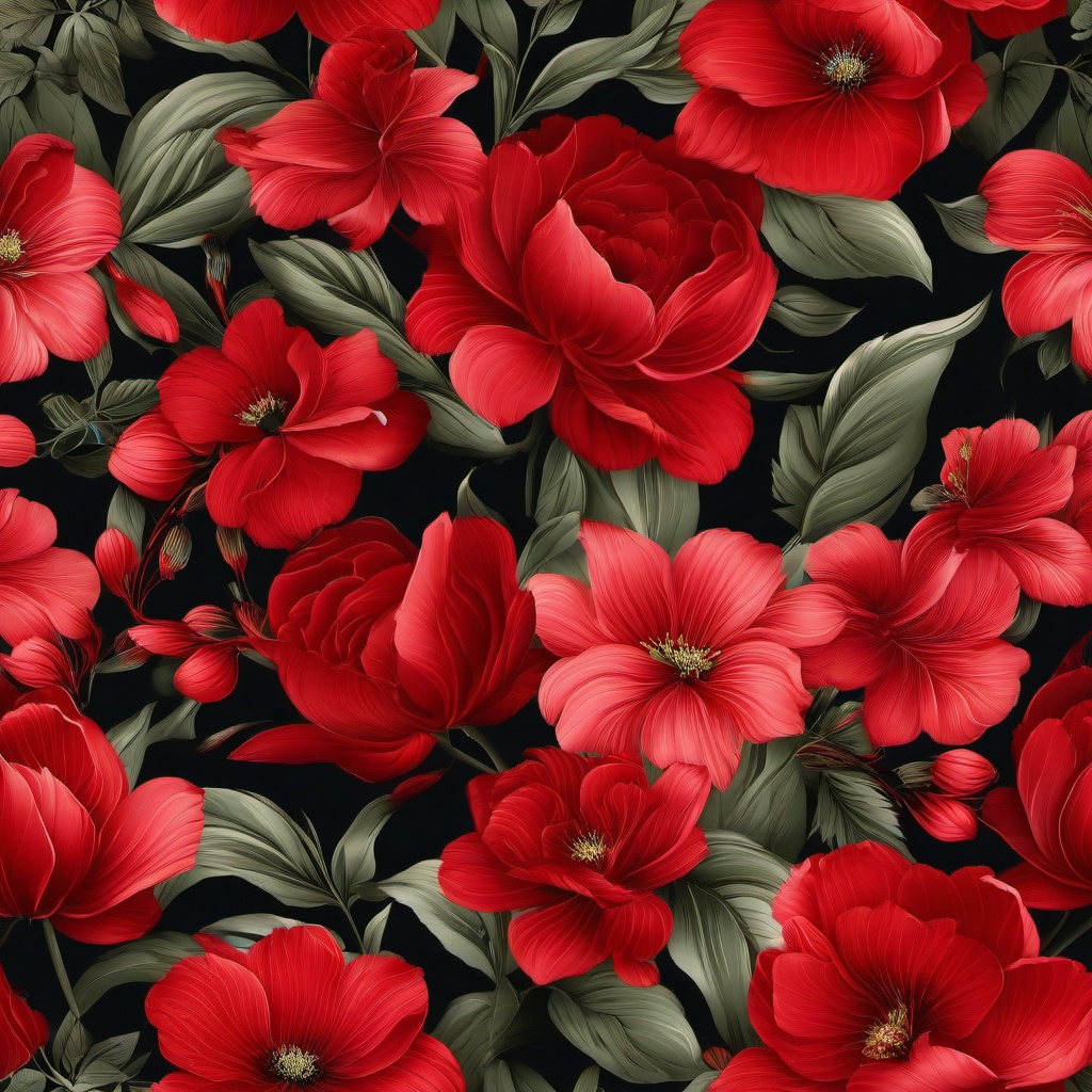 Red Background Wallpaper - wallpaper with red flowers  