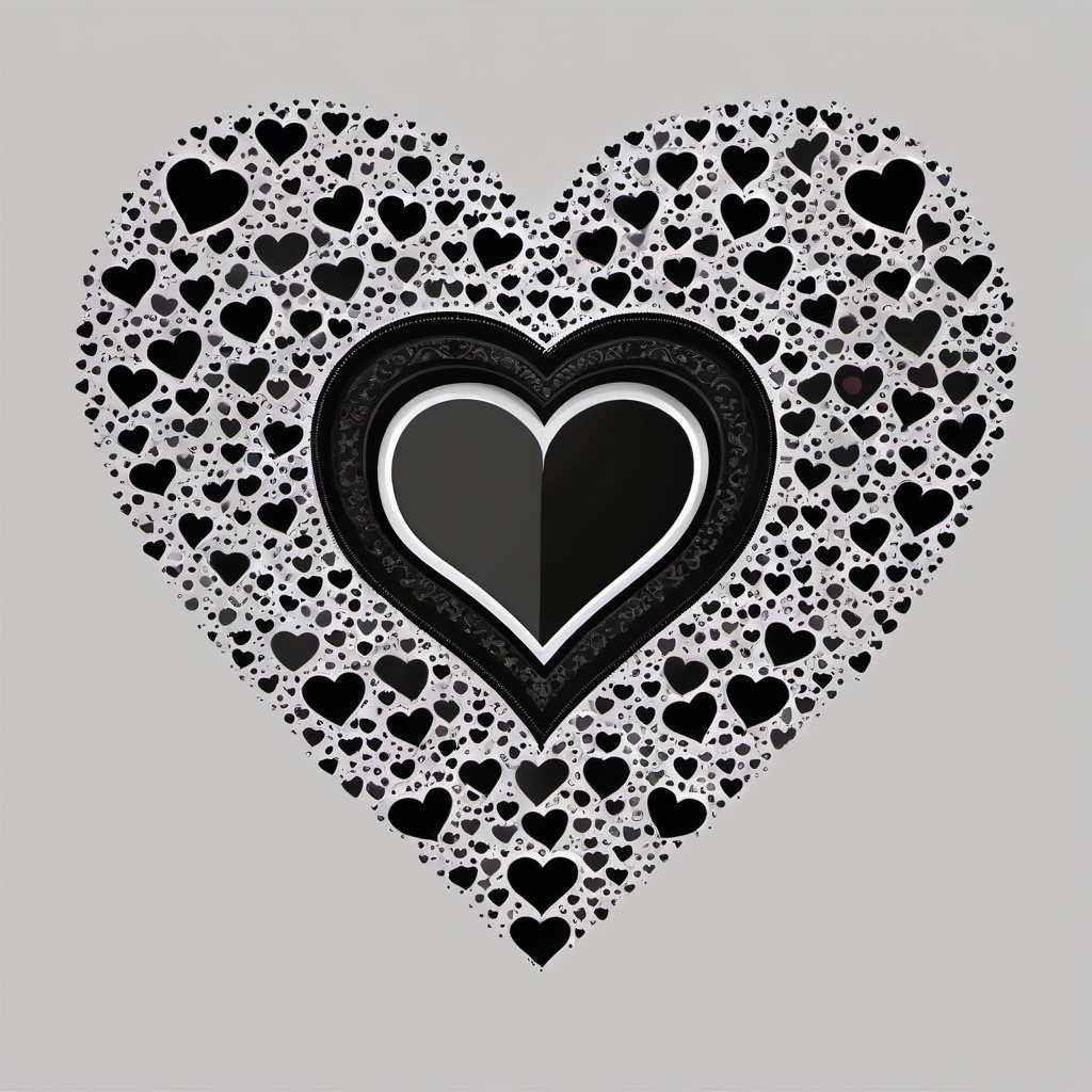 Heart Background Wallpaper - small heart black background  