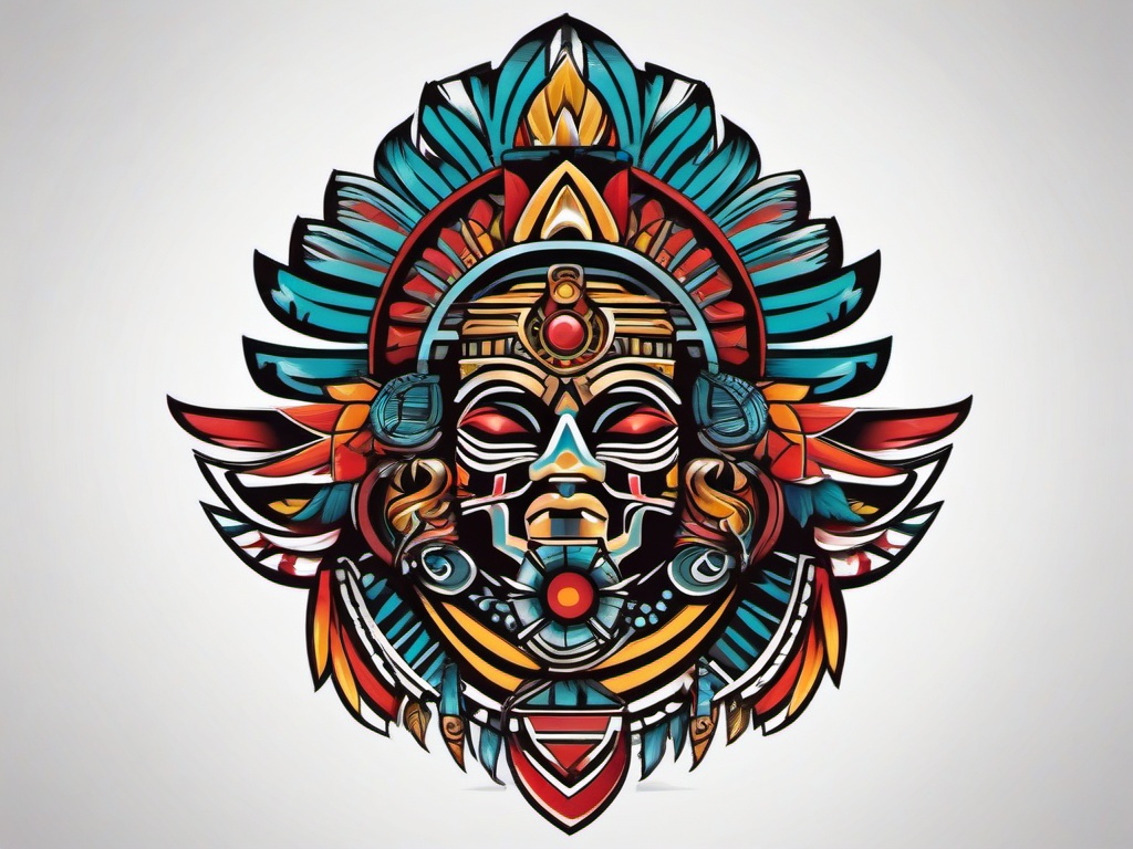 tattoo aztec art  simple vector color tattoo