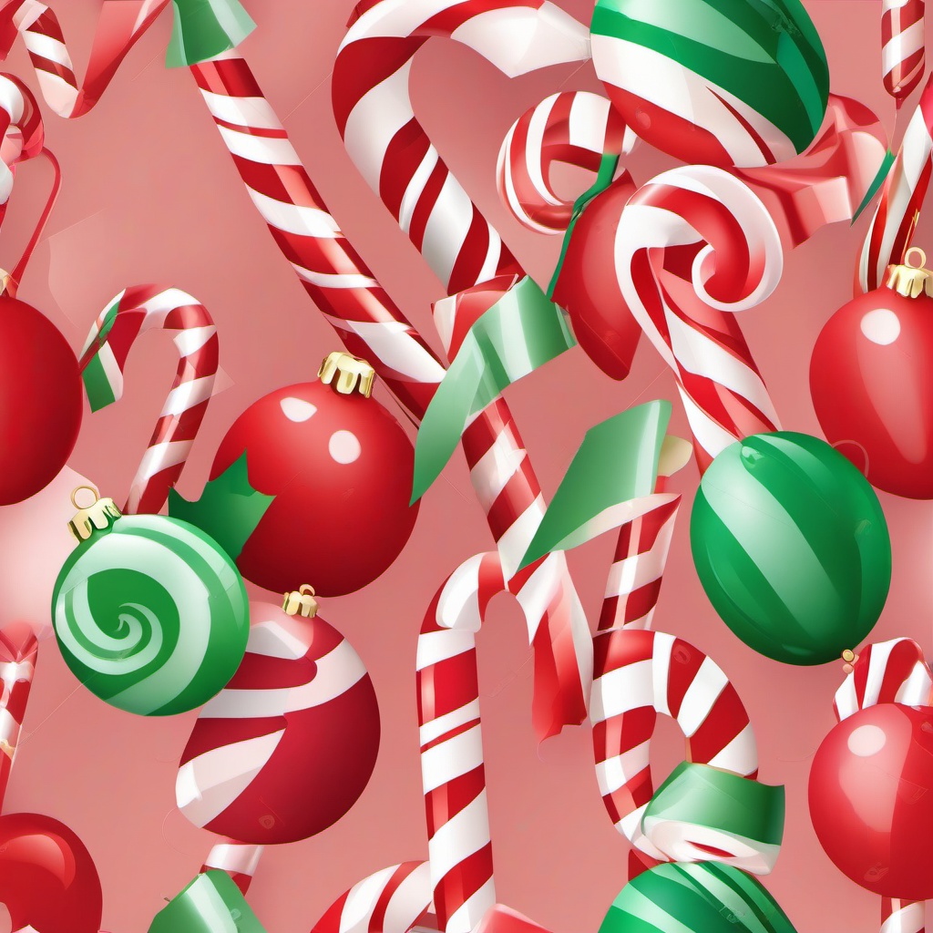 Candy Cane clipart - candy cane used as a Christmas ornament  color,minimalist,vector clipart