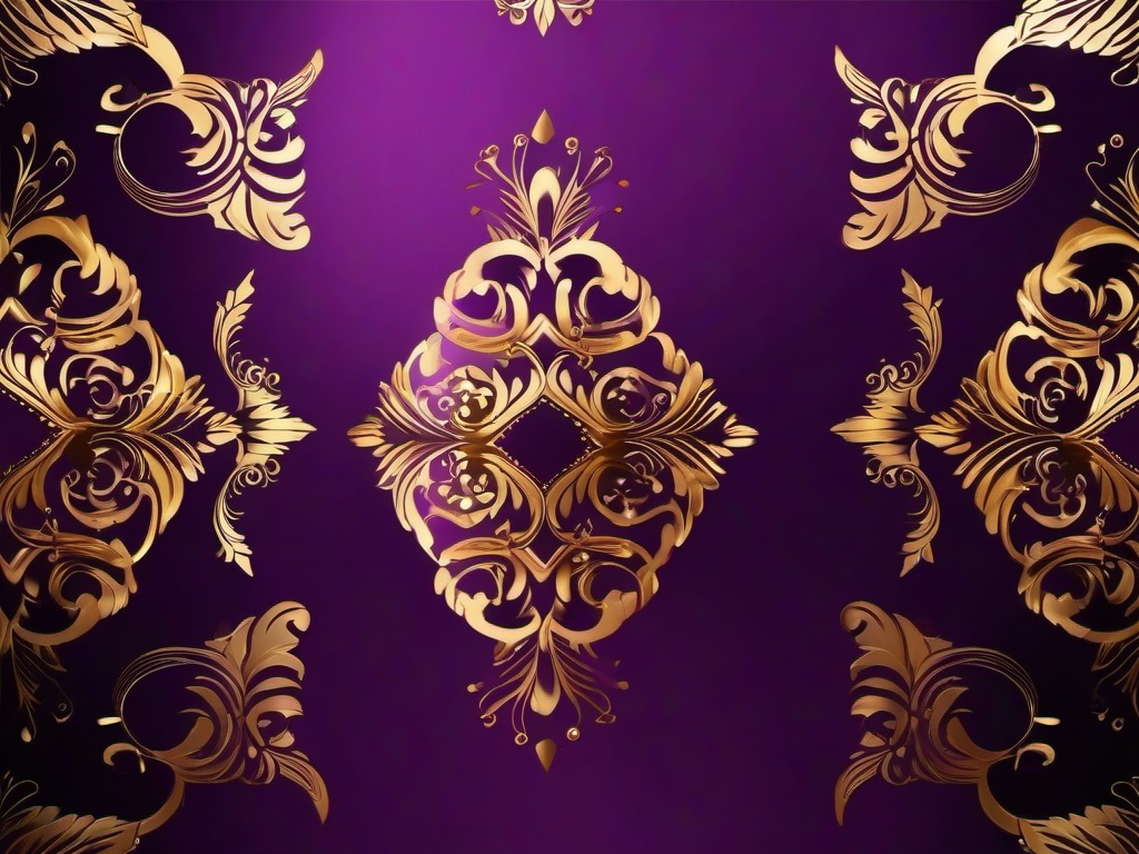 Elegant Purple And Gold Background - Regal purple with luxurious gold.  background wallpaper