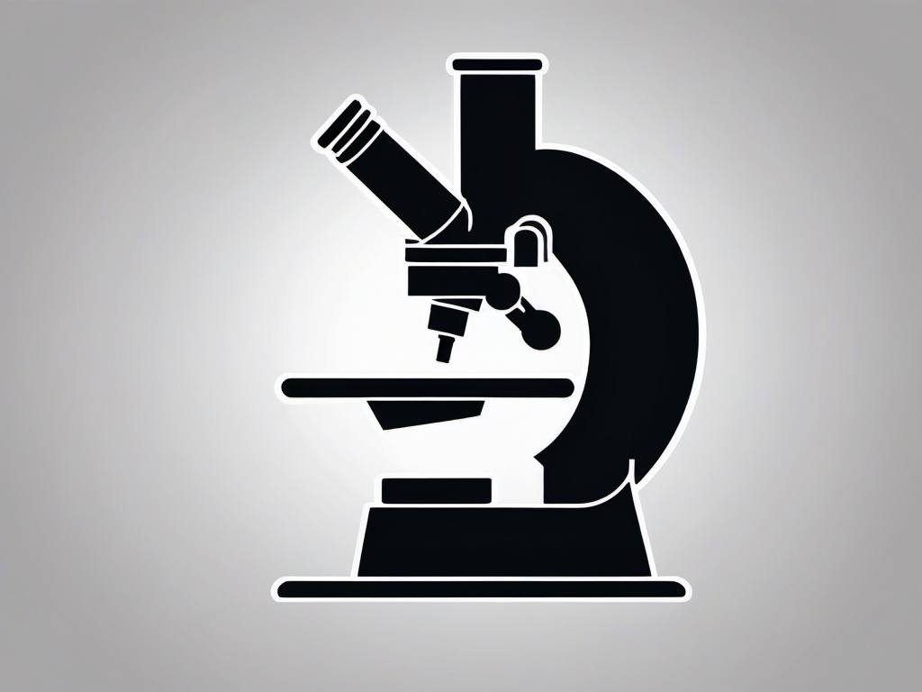 Microscope icon - Microscope for scientific research and examination,  color clipart, vector art