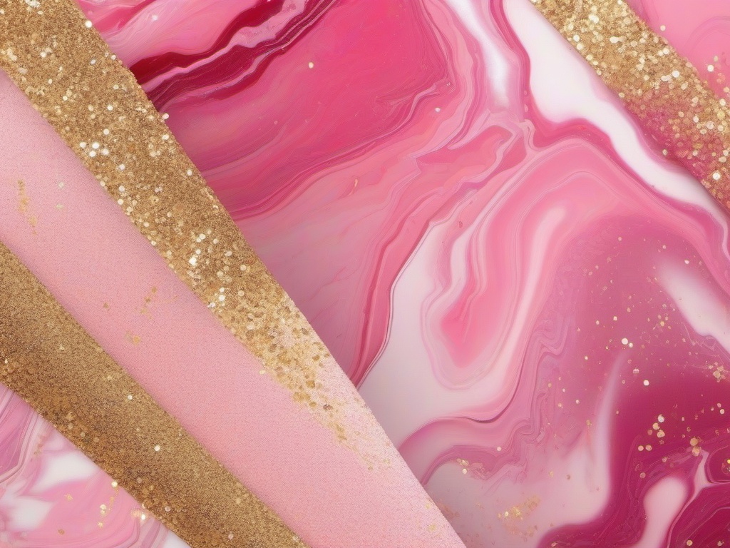 Pink Marble Glitter Background  