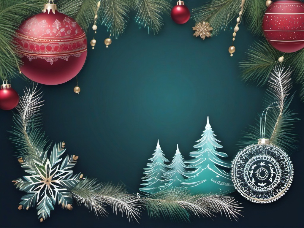 Boho Christmas Background  