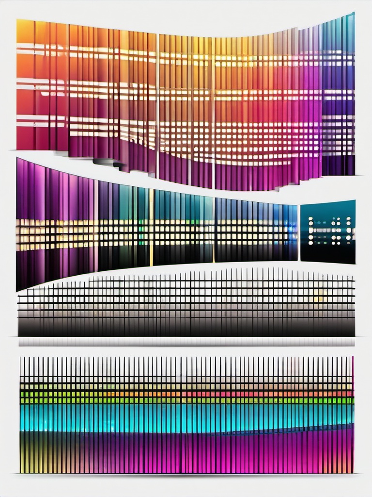 Music equalizer clipart - Music equalizer for adjusting sound and music,  color clipart, vector art