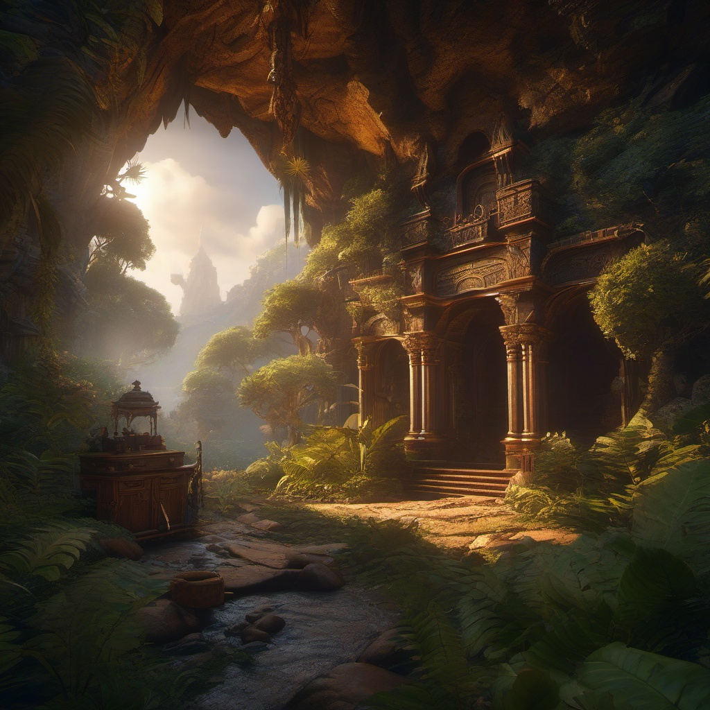 Lost Treasure - An adventure to discover long-lost treasures detailed matte painting, deep color, fantastical, intricate detail, splash screen, complementary colors, fantasy concept art, 8k resolution trending on artstation unreal engine 5