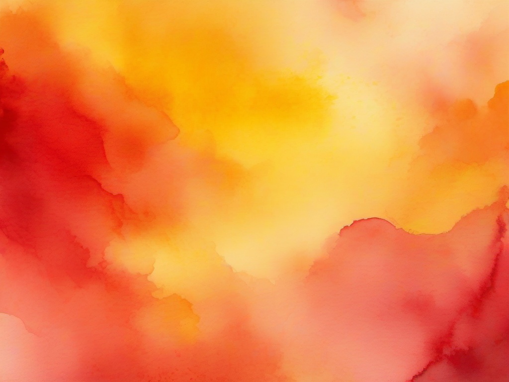 Background Yellow And Red-Yellow fading into red with a watercolor blend for a warm, artistic touch  background wallpaper