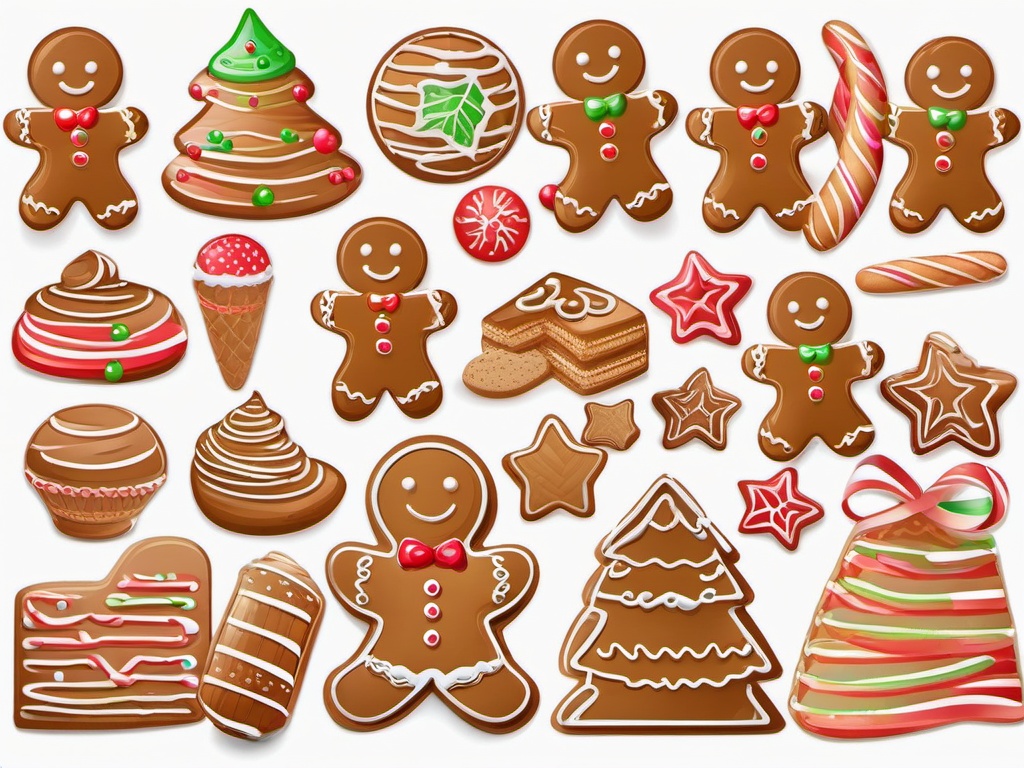 Gingerbread Man clipart - family baking gingerbread cookies together  