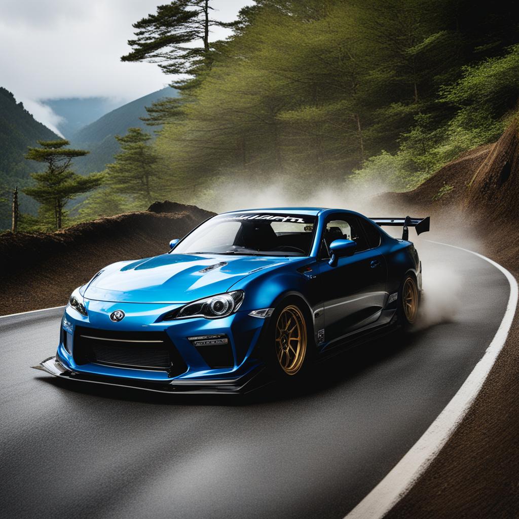 ryosuke takahashi perfects the art of drift racing on treacherous mountain roads. 