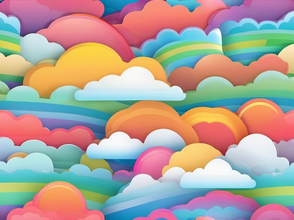 Cloud Rainbow Background  