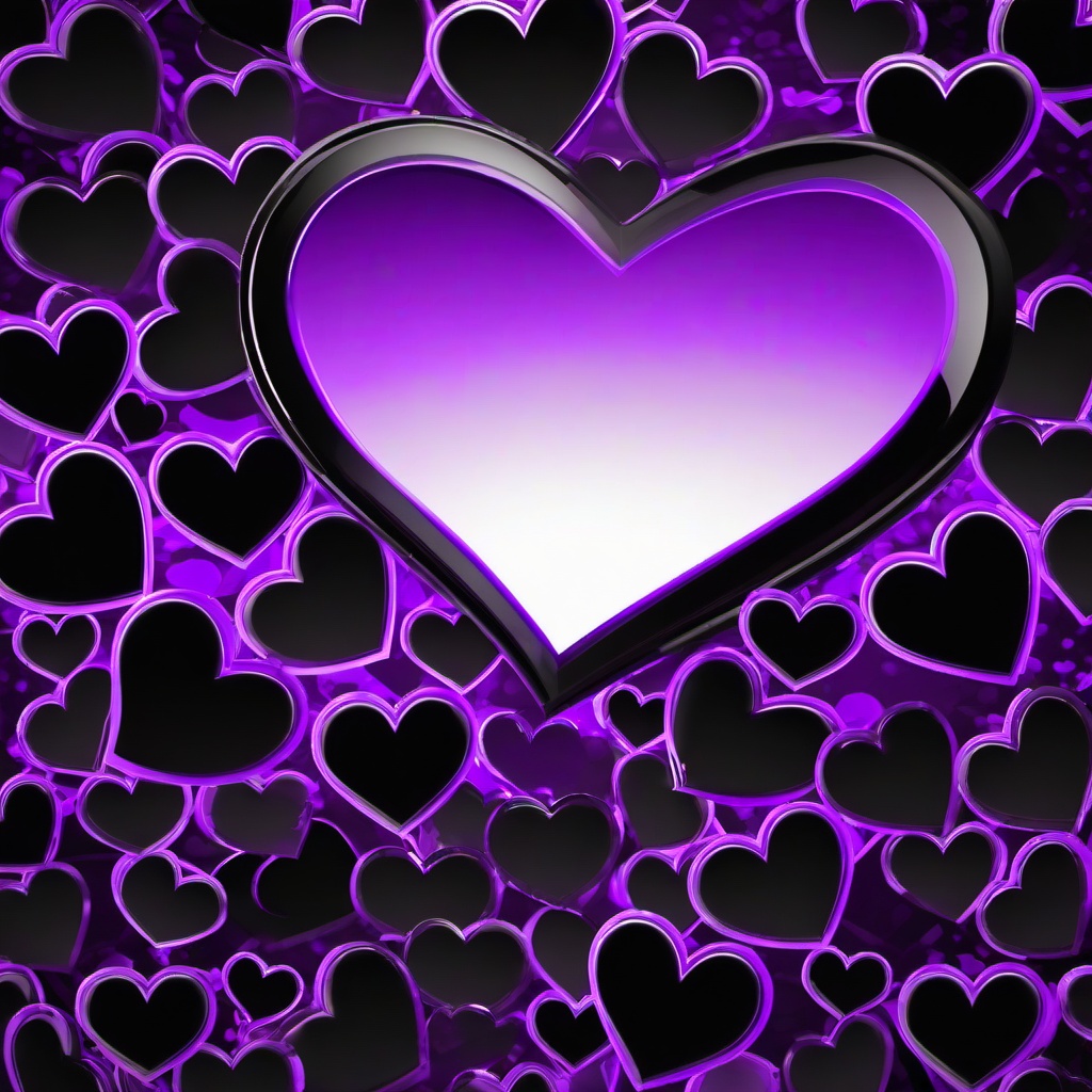 Purple Background Wallpaper - black and purple heart wallpaper  