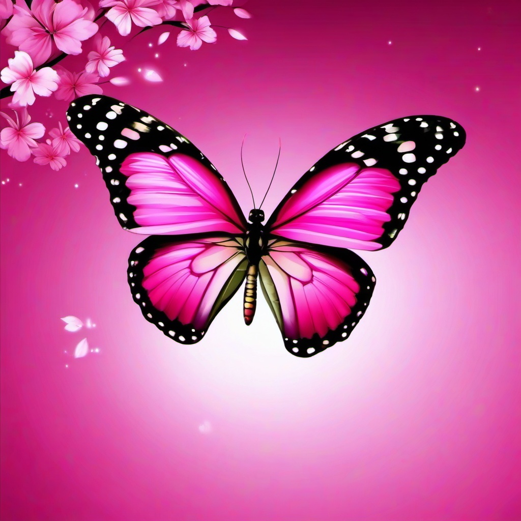 pink butterfly wallpaper  