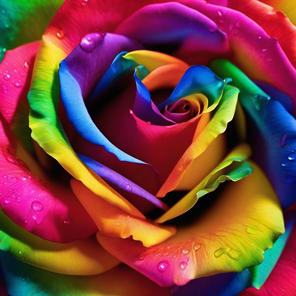 Rainbow Background Wallpaper - rainbow rose background  