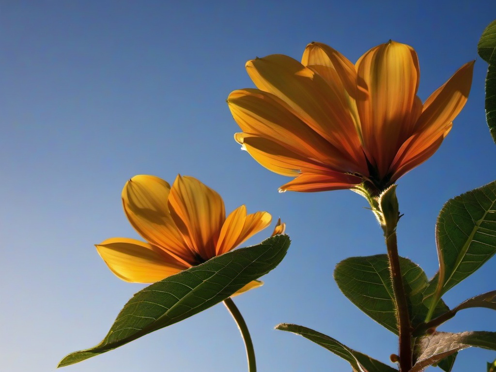 Flower And Sky Wallpaper  ,desktop background wallpaper