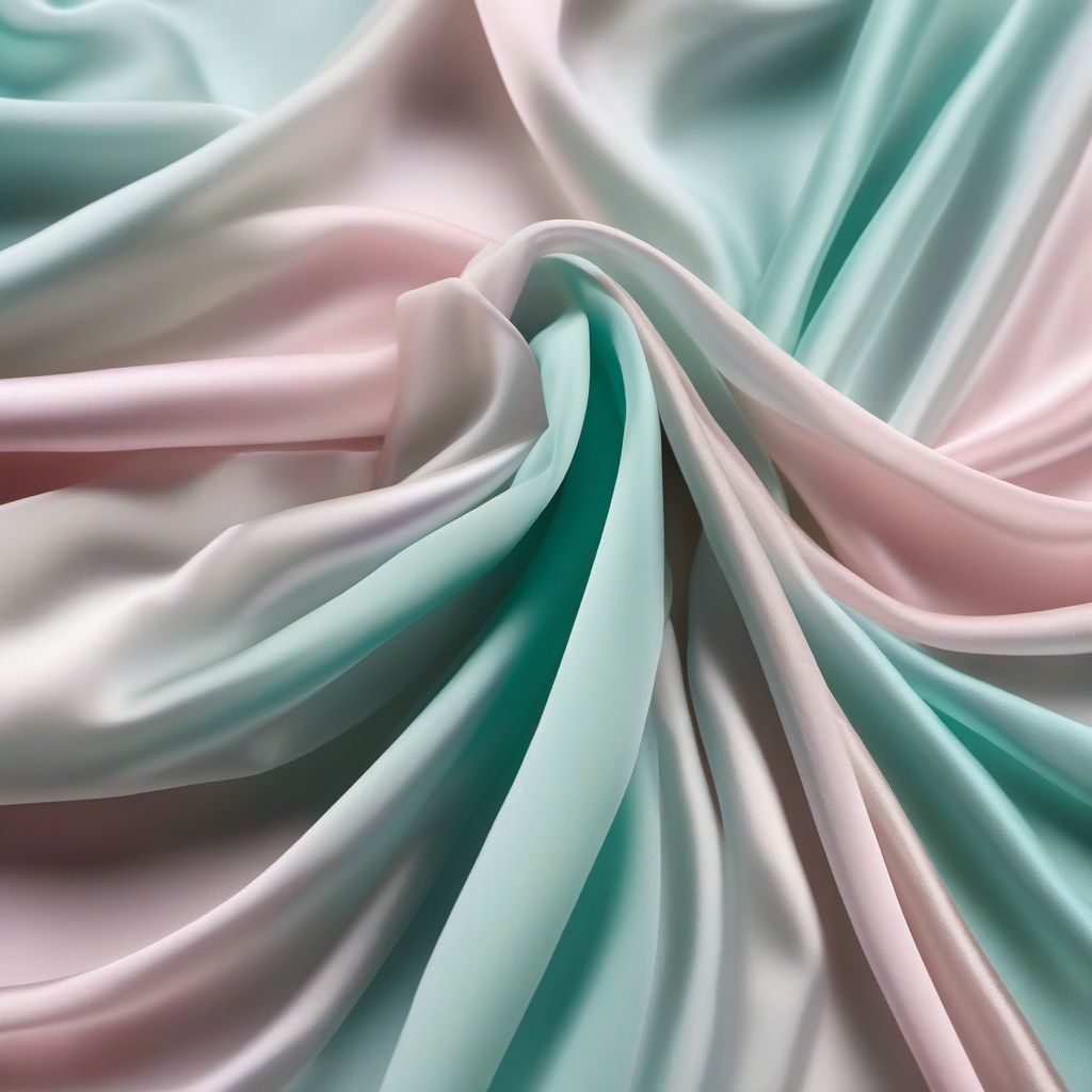 Silk chiffon in pastel hues top view, product photoshoot realistic background, hyper detail, high resolution