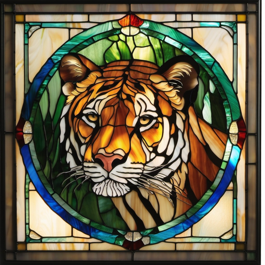 Wildlife Stained Glass - Immerse yourself in the world of wildlife through stained glass art, capturing the beauty of various animals.  