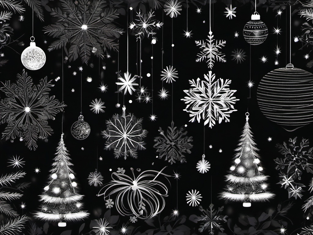 Christmas Background Black  