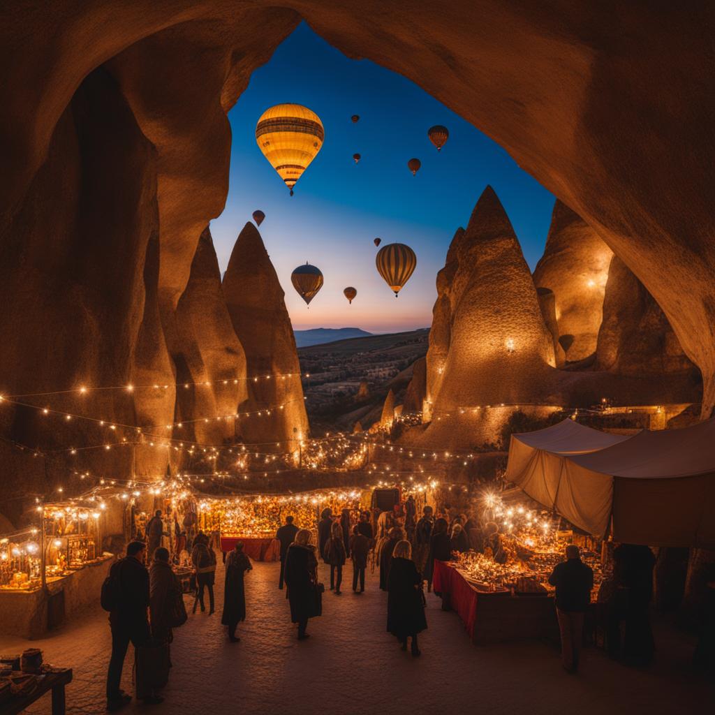 mystical bazaar in the caves of cappadocia 