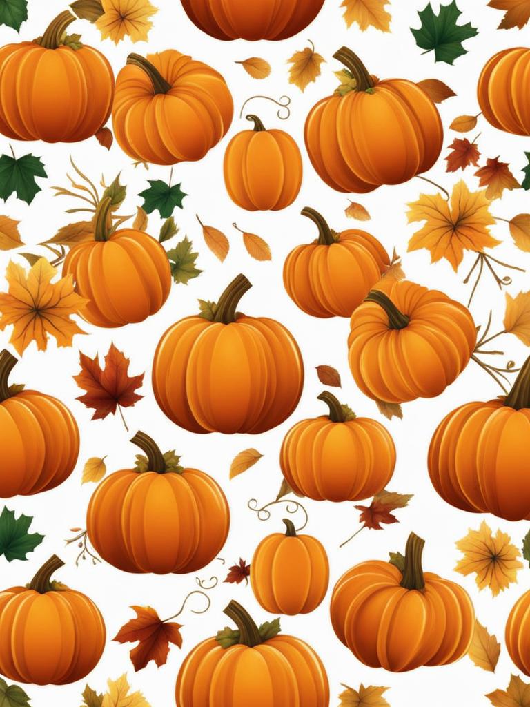 pumpkin clipart transparent background - symbolizing the fall season. 