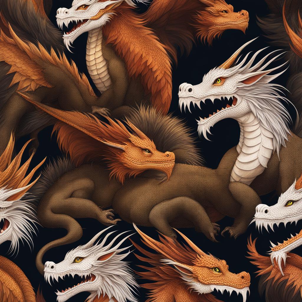 dragons with fur 