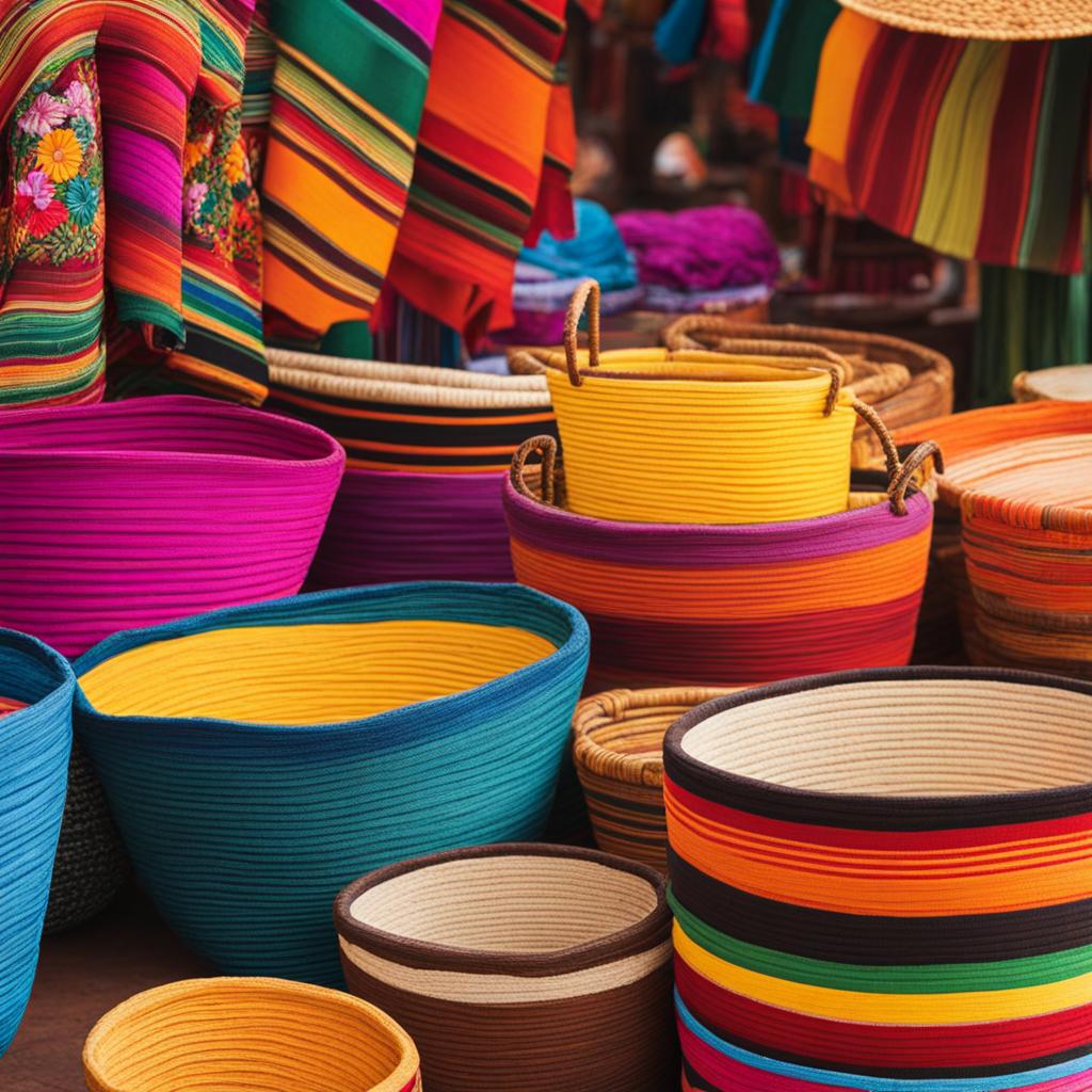 step into the vibrant atmosphere of a mexican market, with mariachi bands and vibrant textiles. 