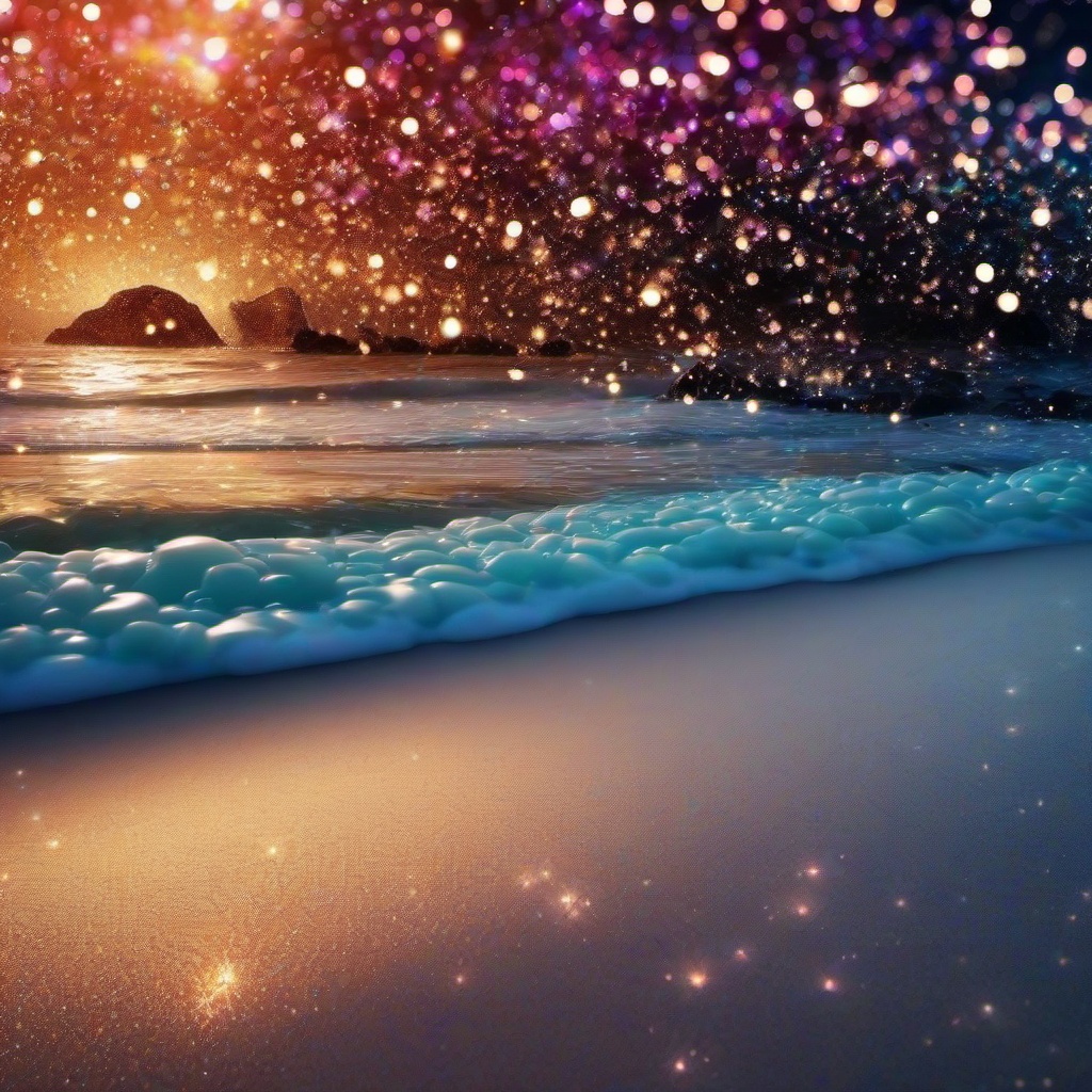 Glitter background - sparkle beach wallpaper  